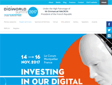 Tablet Screenshot of digiworldsummit.com